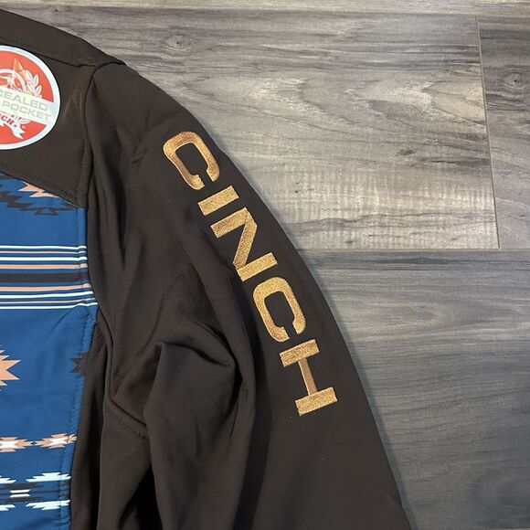 Cinch Ladies Concealed Carry Storm Defense Bonded Aztec Brown Jacket MAJ9858001 - Picture 2 of 14